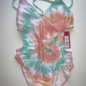 Colorful Tie-Dye Swimsuit
